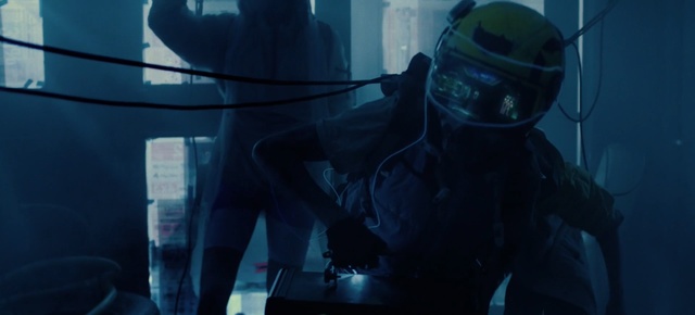 Video Reference: Personal protective equipment, Helmet, Organism, Headgear, Wetsuit, Fictional character, Screenshot