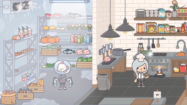 Video Reference: Cartoon, Illustration, Fiction, Interior design, Room, Art, Building, Furniture, Animation, Comics, Person