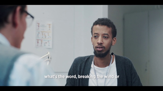 Video Reference: Forehead, Chin, Cheek, Jaw, Facial hair, Neck, Beard, Conversation, Smile, Black hair