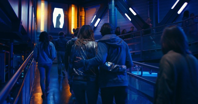 Video Reference: Blue, Light, Fun, Night, Electric blue, Games, City, Crowd, Person