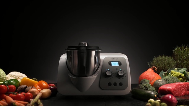 Video Reference: Product, Kitchen appliance, Food processor, Small appliance, Food, Home appliance, Blender, Vegetable, Still life photography, Cookware and bakeware