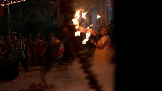 Video Reference: bonfire, fire, darkness, performance art, event, flame, night, fun, crowd, tradition