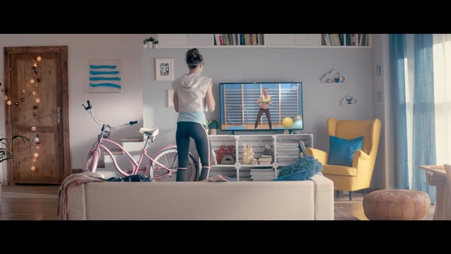 Video Reference: Room, Furniture, Screenshot, Living room, Interior design, Table, House, Couch, Desk
