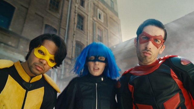 Video Reference: costume, superhero, fun, fictional character, cosplay, product, fan convention, Person