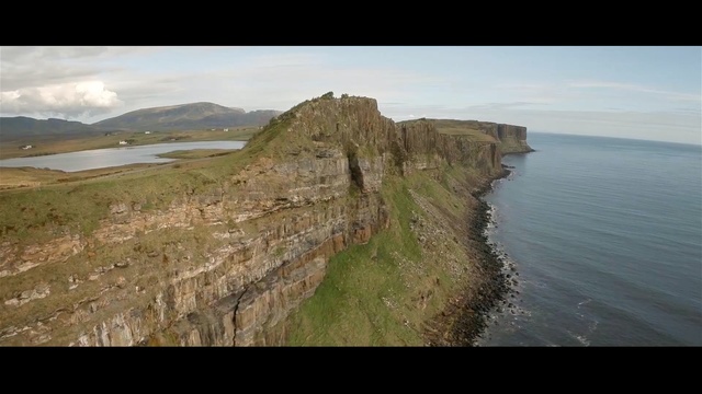 Video Reference: coast, cliff, highland, headland, promontory, terrain, escarpment, cape, klippe, coastal and oceanic landforms
