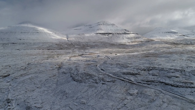 Video Reference: highland, geological phenomenon, fell, snow, mountain, sky, tundra, winter, glacial landform, freezing