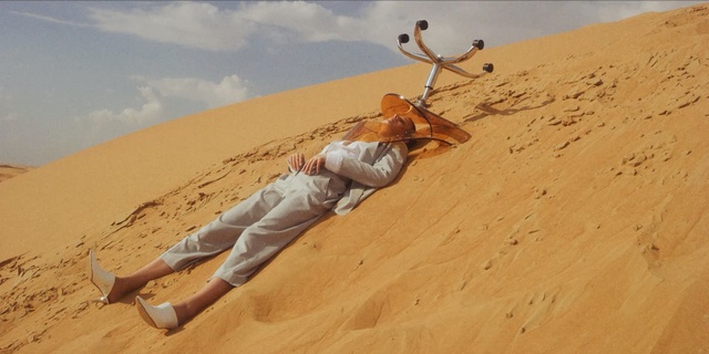 Video Reference: sand, desert, erg, landscape, aeolian landform, dune, sahara, singing sand, vacation, sky, Person