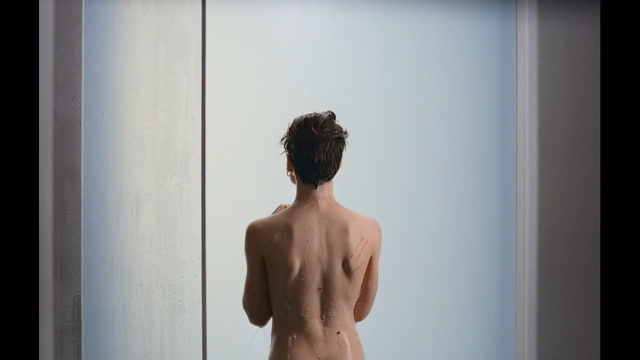 Video Reference: back, shoulder, standing, joint, girl, barechestedness, human body, neck, human, muscle, Person