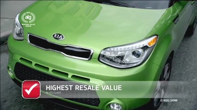 Video Reference: Land vehicle, Vehicle, Car, Motor vehicle, Hood, Headlamp, Kia motors, Product, Kia soul, Green