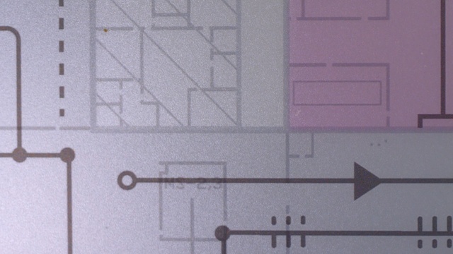 Video Reference: purple, architecture, wall, structure, floor, design, line, area, angle, material, Person