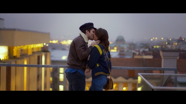 Video Reference: Photograph, Yellow, Kiss, Romance, Love, Snapshot, Interaction, Urban area, Photography, Sky, Person
