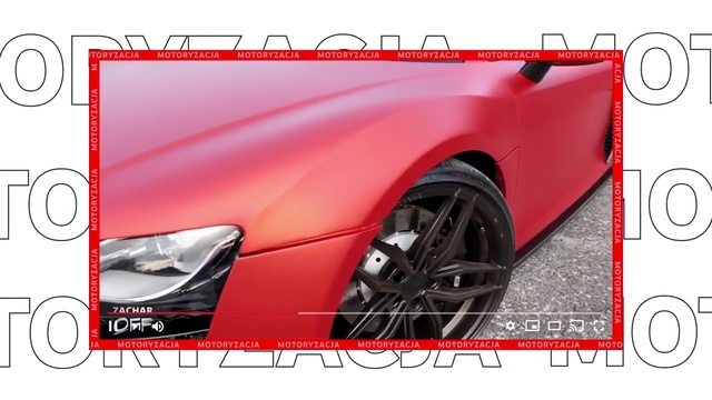 Video Reference: Land vehicle, Vehicle, Car, Automotive design, Bumper, Red, Wheel, Alloy wheel, Rim, Personal luxury car