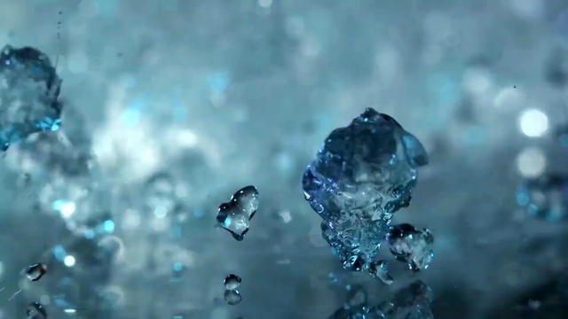 Video Reference: Water, Blue, Aqua, Crystal, Drop, Transparent material, Liquid bubble, Ice, Photography, Fashion accessory