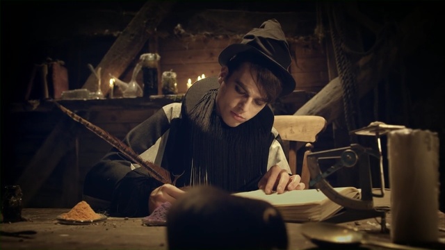 Video Reference: darkness, metalsmith, human behavior, musical instrument accessory, night, artisan, screenshot