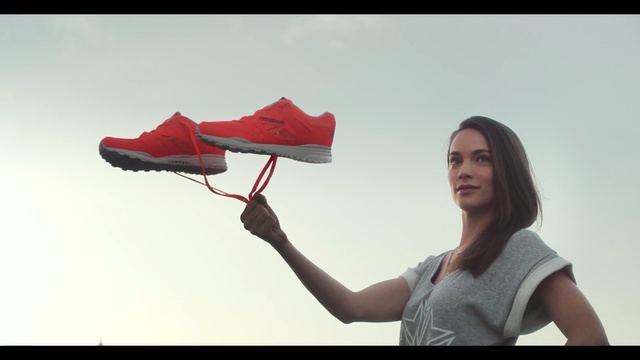 Video Reference: red, sky, shoe, fun, Person