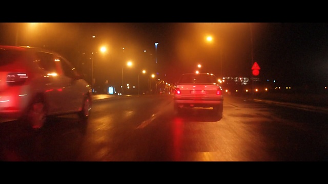 Video Reference: Mode of transport, Light, Automotive lighting, Lighting, Vehicle, Car, Amber, Traffic, Night, Lane