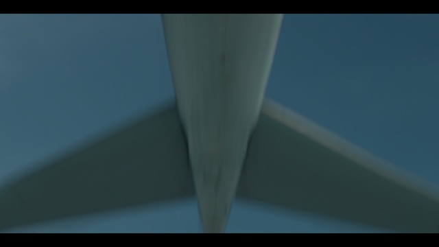 Video Reference: Atmosphere, Sky, Line, Architecture, Ceiling, Air travel, Hand, Wing, Space