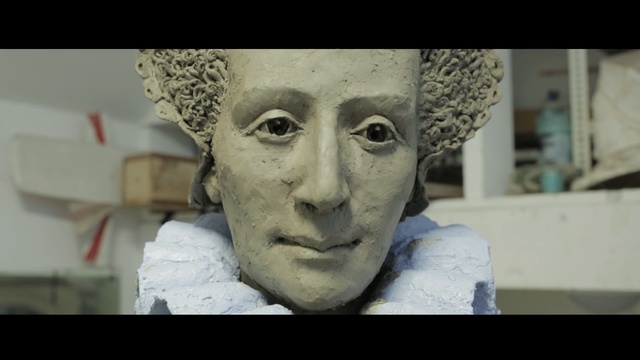 Video Reference: face, sculpture, nose, statue, head, classical sculpture, temple, monument, stone carving, art, Person