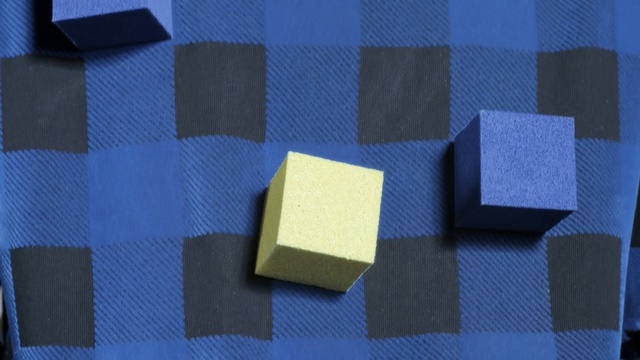 Video Reference: blue, black, yellow, azure, square, symmetry, material, font, line, pattern