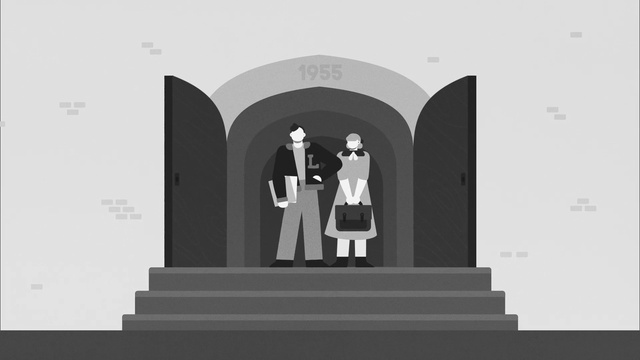 Video Reference: Arch, Architecture, Black-and-white, Illustration, Photography, Convent, Place of worship, Church