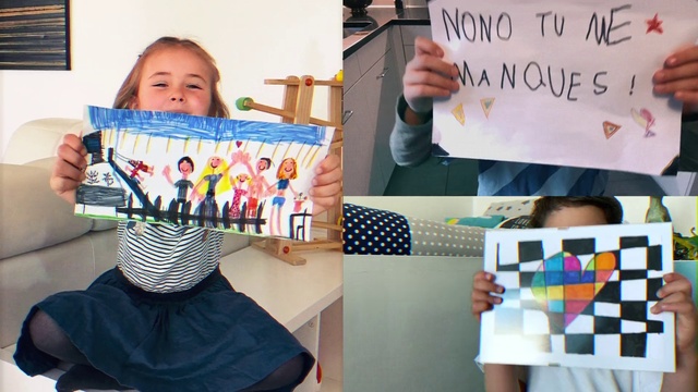 Video Reference: Child, Collage, Room, Child art, Toddler, Art