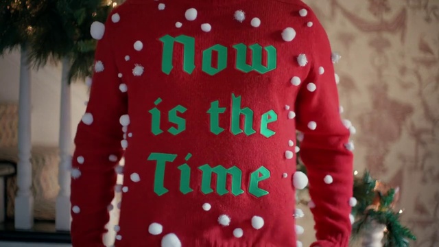 Video Reference: Red, Sweater, Pattern, Outerwear, Polka dot, Design, Sleeve, Christmas, Top