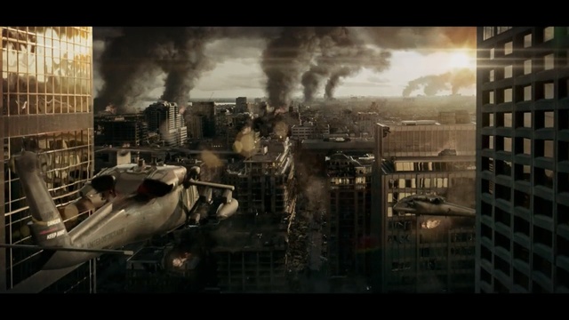 Video Reference: metropolis, urban area, city, smoke, industry, pc game, screenshot, cityscape, darkness, computer wallpaper, Person