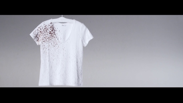 Video Reference: White, Clothing, T-shirt, Sleeve, Top, Neck, Dress, Black-and-white, Outerwear, Textile