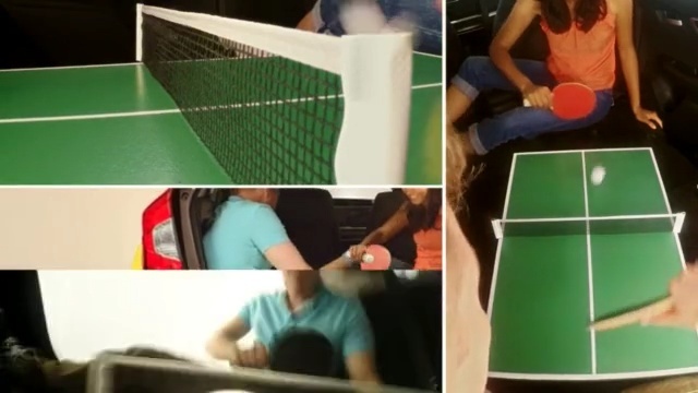 Video Reference: games, net, indoor games and sports, play, table, racket, racquet sport, product, material, furniture