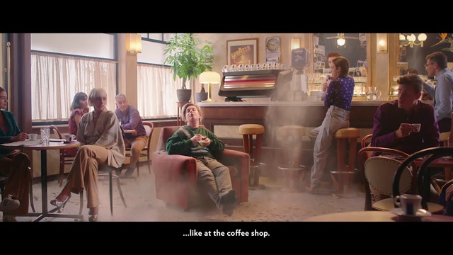 Video Reference: Conversation, Snapshot, Sitting, Human, Room, Event, Furniture, Adaptation, Interior design, Screenshot