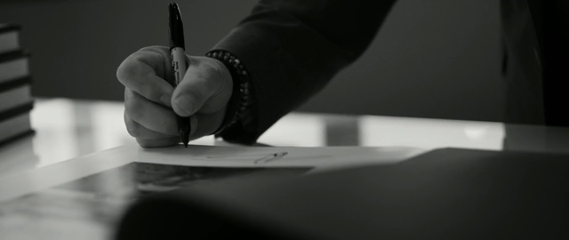 Video Reference: Black-and-white, Arm, Monochrome photography, Hand, Writing instrument accessory, Writing, Photography, Finger, Monochrome, Still life photography