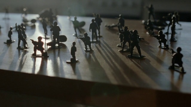 Video Reference: Army men, Art, Toy, Figurine, Crowd, Person