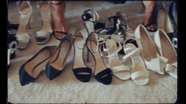 Video Reference: footwear, shoe, high heeled footwear, sandal, fashion, outdoor shoe, font, Person