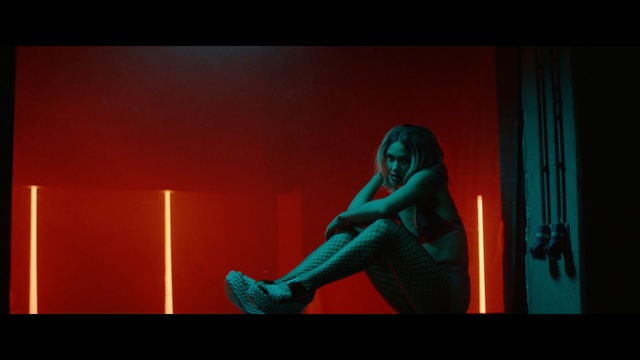 Video Reference: red, darkness, stage, performance art, scene, midnight, performance, screenshot, computer wallpaper, girl, Person