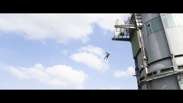 Video Reference: Jumping, Bungee jumping, Extreme sport, Stunt performer, Sky, Adventure, Stunt, Flip (acrobatic), Recreation, Exercise