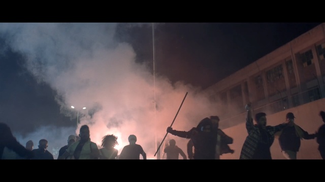 Video Reference: Smoke, Crowd, Sky, Atmosphere, Cloud, Event, Fire, Photography, Night, Darkness