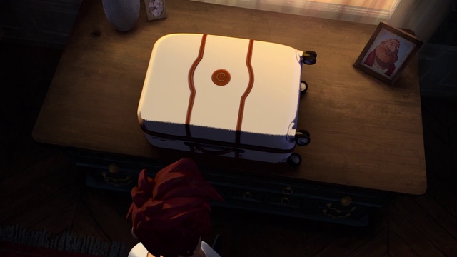 Video Reference: Birthday cake, Cake, Electronic device, Torte, Fondant, Table, Baggage, Dessert, Baked goods, Food