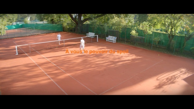 Video Reference: Tennis court, Sport venue, Grass, Tennis, Tree, Landscape, Sunlight, Asphalt, Games, Landscaping