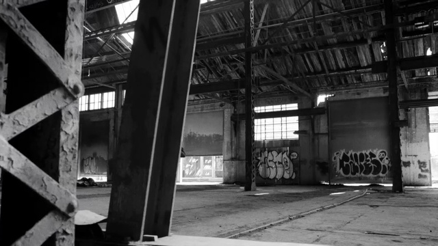 Video Reference: Black-and-white, Monochrome, Building, Monochrome photography, Photography, Room, Daylighting, Architecture, Factory, City