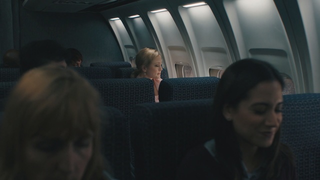 Video Reference: Face, Photography, Passenger, Air travel, Fun, Mouth, Aircraft cabin, Person