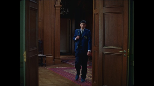 Video Reference: Standing, Blue, Door, Gentleman, Screenshot, Design, Room, Photography, Darkness, Wood