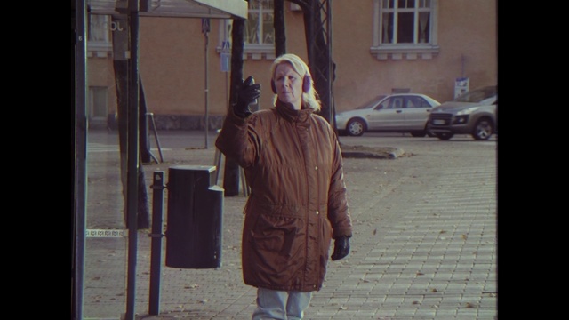 Video Reference: Photograph, Standing, Snapshot, Human, Photography, Street, Outerwear, Window, Long hair, Tints and shades