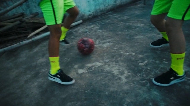 Video Reference: football, man, football player, ball, street, soccer
