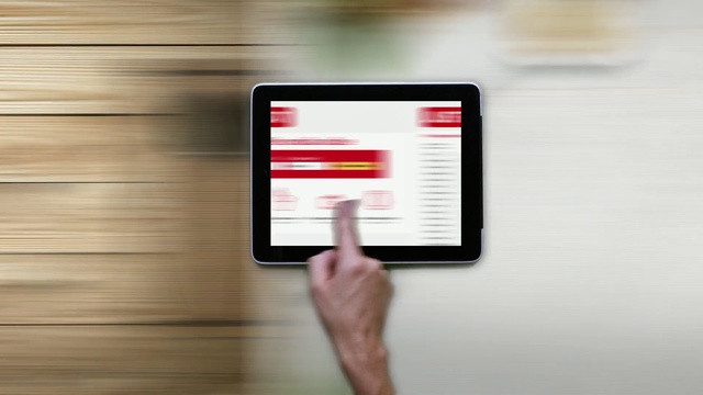 Video Reference: stereo, audio system, business, hand, technology, computer, button, touch screen, keyboard, Person