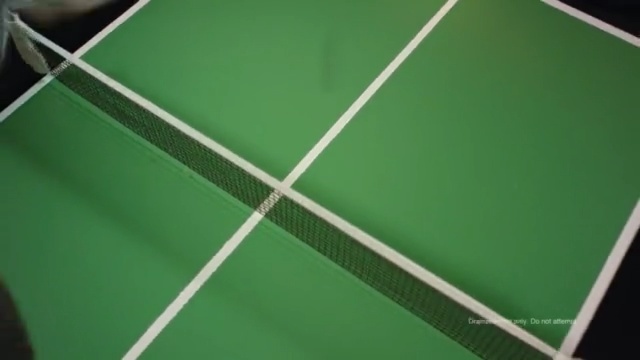 Video Reference: green, net, line, angle, material, cue stick, product, grass