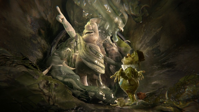 Video Reference: organism, formation, darkness, cave, mythology, computer wallpaper, screenshot, cg artwork