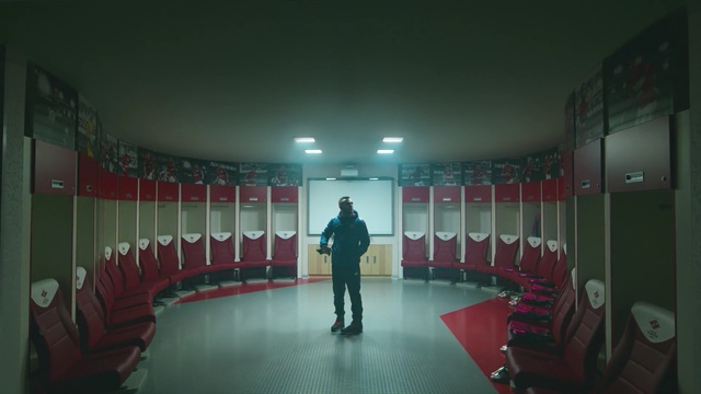 Video Reference: room, auditorium, tourist attraction, theatre, interior design, hall, Person