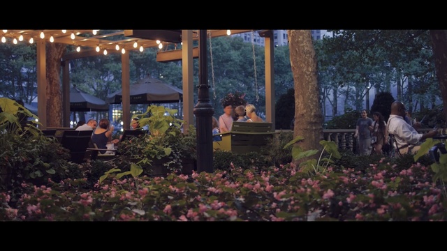 Video Reference: tree, plant, backyard, lighting, grass, outdoor structure, fun, recreation, house, night
