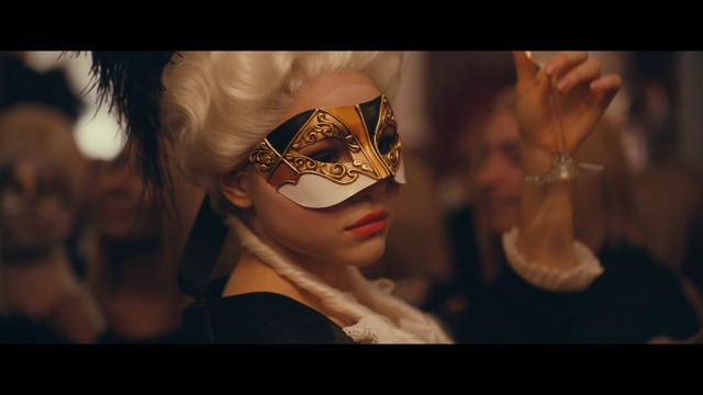 Video Reference: Face, Mask, Masque, Head, Beauty, Headgear, Eye, Human, Costume, Headpiece