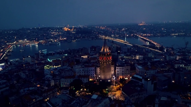 Video Reference: Metropolitan area, City, Cityscape, Urban area, Aerial photography, Metropolis, Night, Landmark, Sky, Birds-eye view